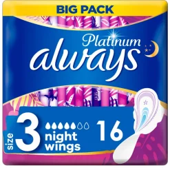 Always Maandverband Platinum Ultra Night 16 stuks