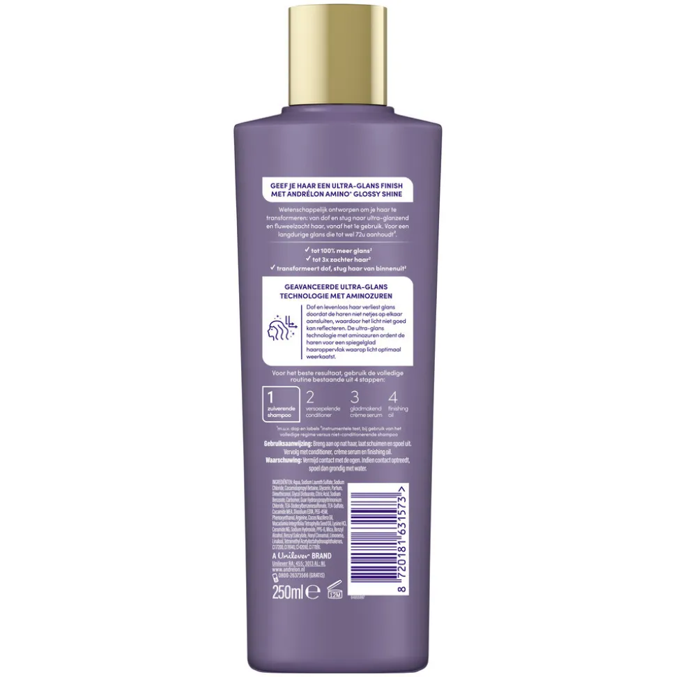 Andrélon Pro-Care Shampoo Amino+ Glossy Shine 250 ml