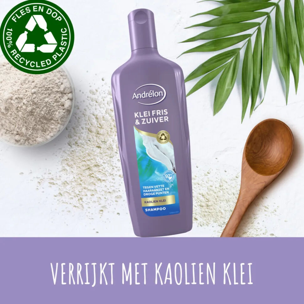 Andrélon Shampoo Klei Fris & Zuiver 300 ml