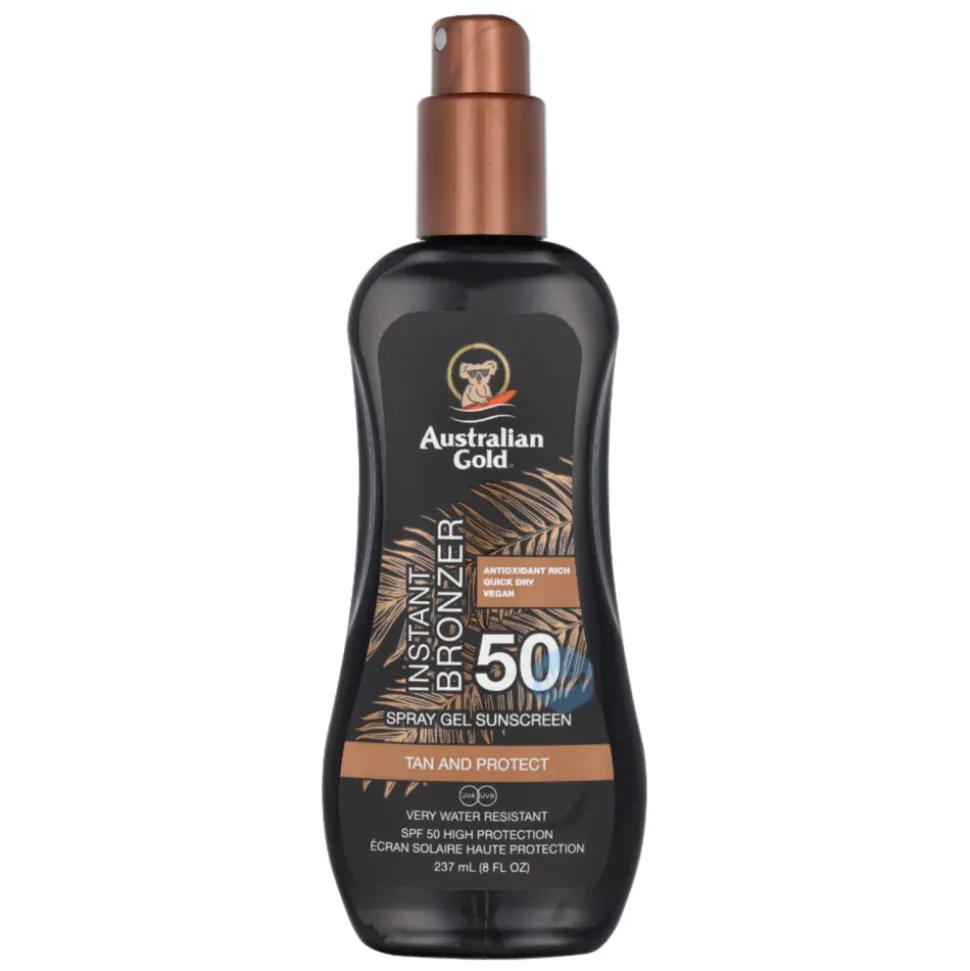Australian Gold Instant Bronzer Zonnebrand Spray Gel SPF 50 237 ml
