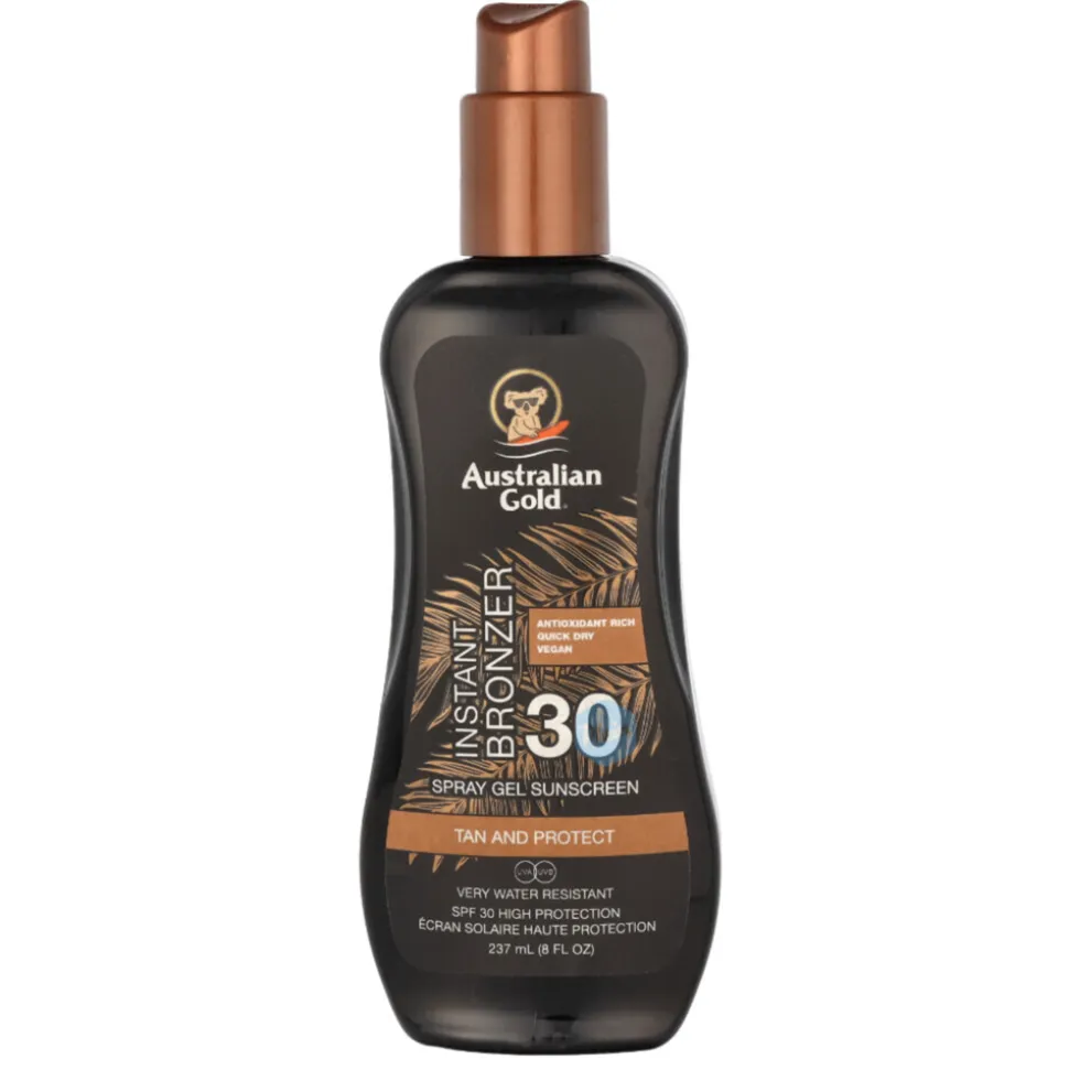 Australian Gold Instant Bronzer Zonnebrand Spray Gel SPF 30 237 ml