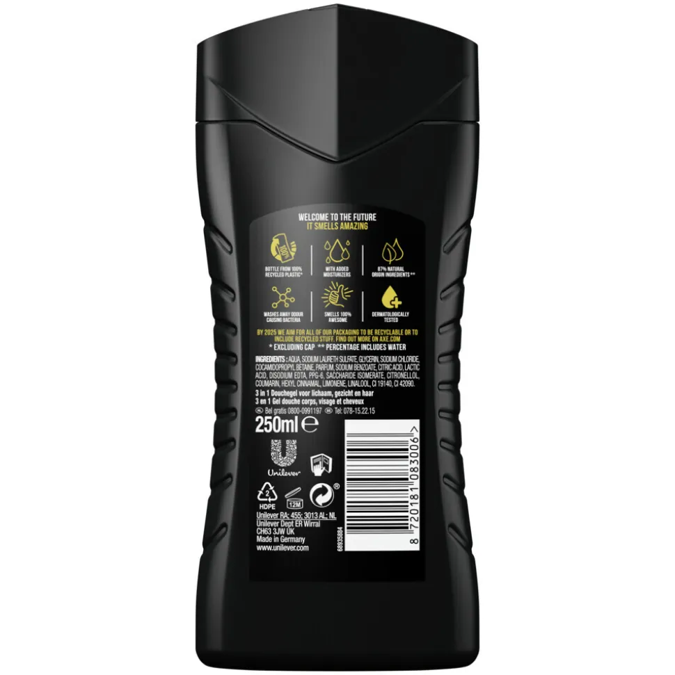 Axe 3-in-1 Douchegel Africa 250 ml