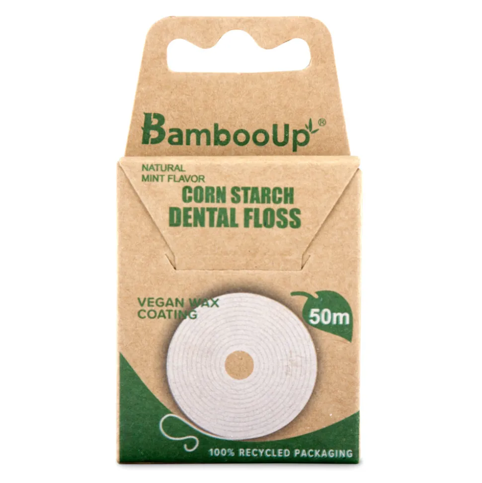BambooUp PLA Floss 50 mtr Wax, Fluor & Mint