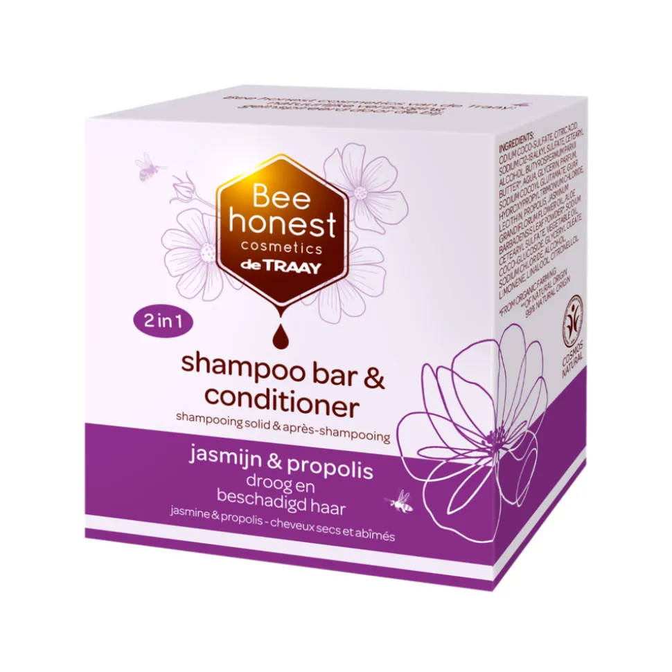 Bee Honest Shampoobar & Conditioner Jasmijn & Propolis 80 gr