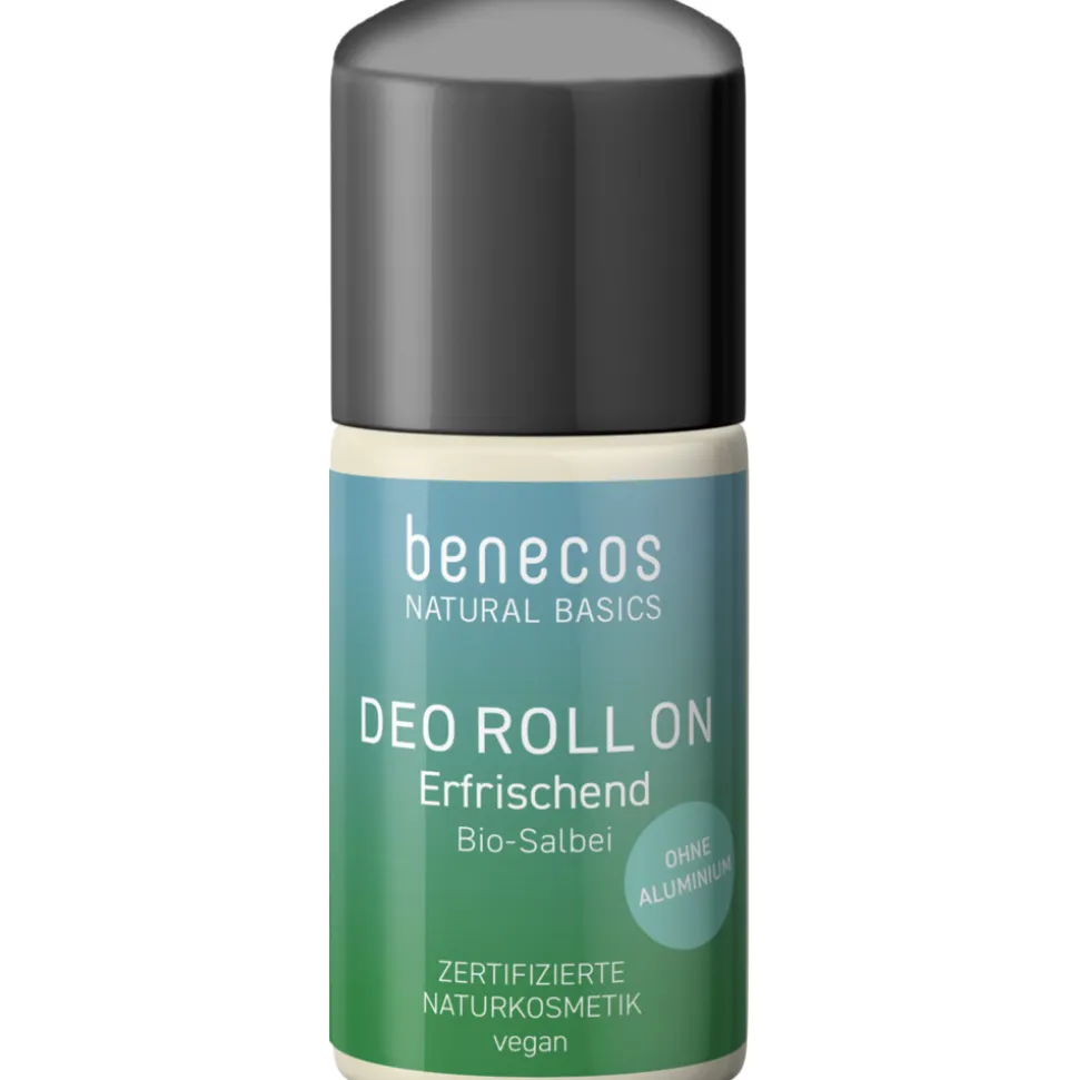 Benecos Natural Basics Deodorant Roller Refreshing Organic Clary Sage Water 50 ml