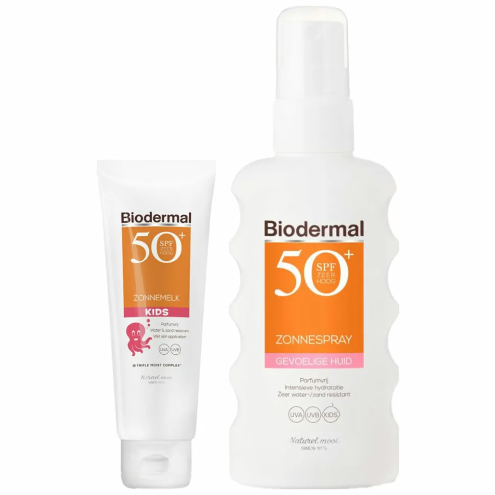 Biodermal SPF50 Familie Zonnebescherming Pakket