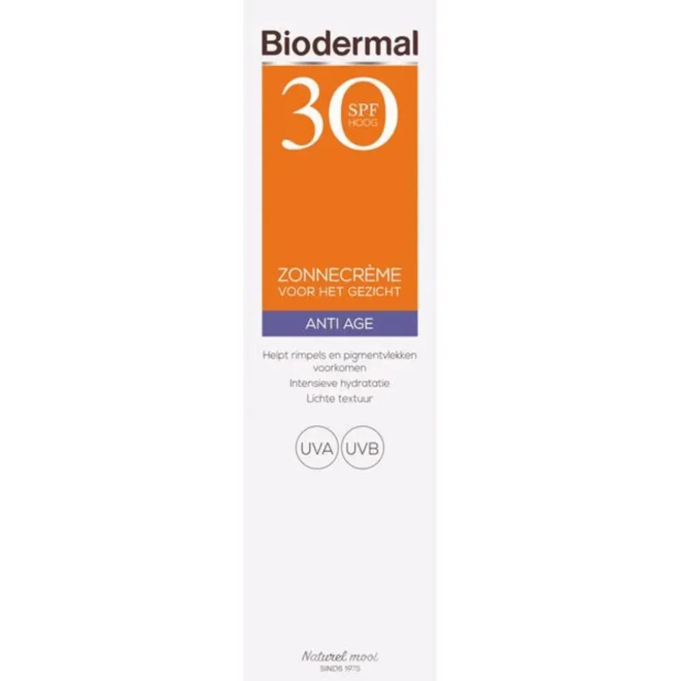 Biodermal Zonnecrème Gezicht Anti Age SPF 30 40 ml