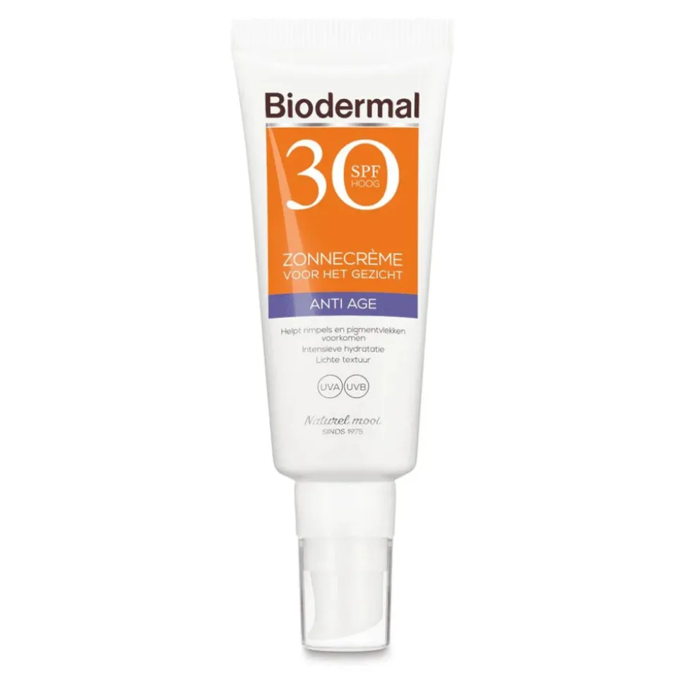 Biodermal Zonnecrème Gezicht Anti Age SPF 30 40 ml