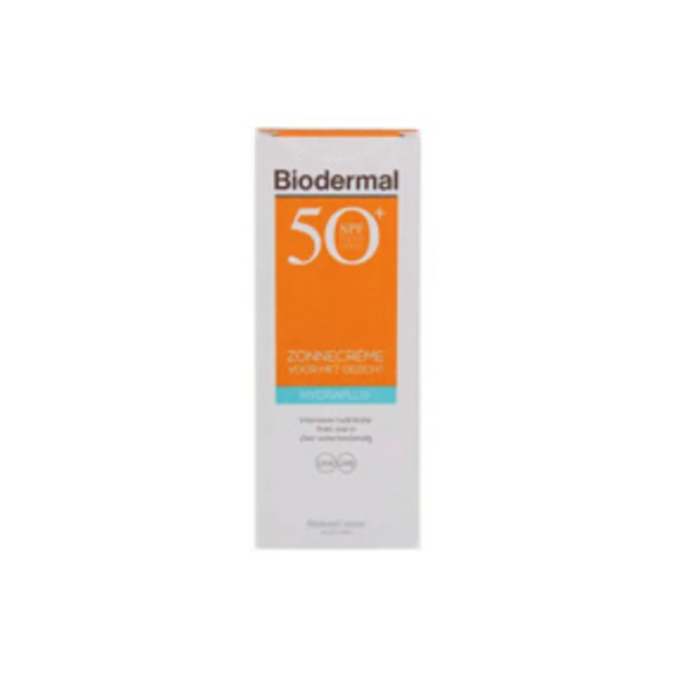 Biodermal Zonnecrème Gezicht Hydraplus SPF 50+ 50 ml
