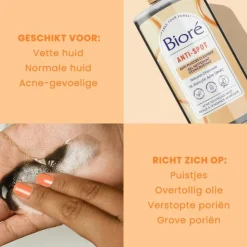 Bioré Houtskool Anti-Puistjes Cleanser 200 ml