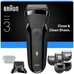 Braun Elektrisch Scheerapparaat Series 3 300BT Grijs