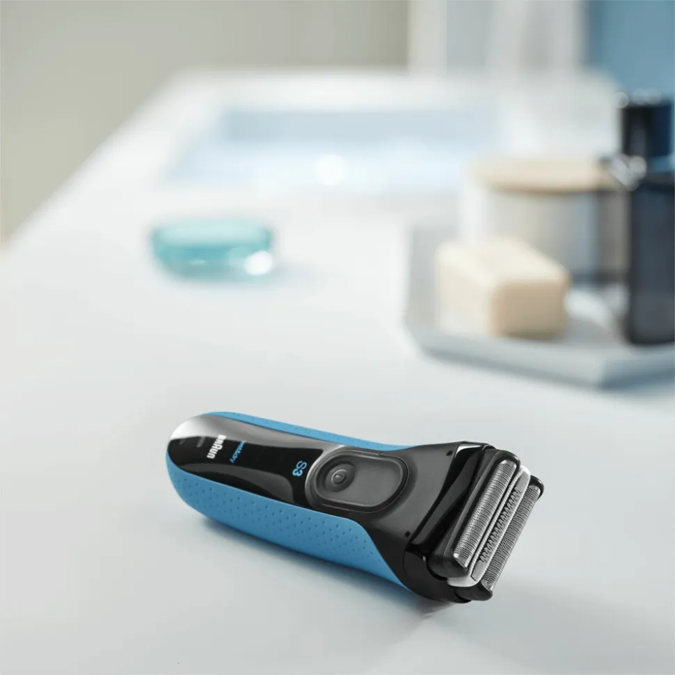 Braun Elektrisch Scheerapparaat S3 ProSkin 3040s Oplaadbaar Zwart / Blauw