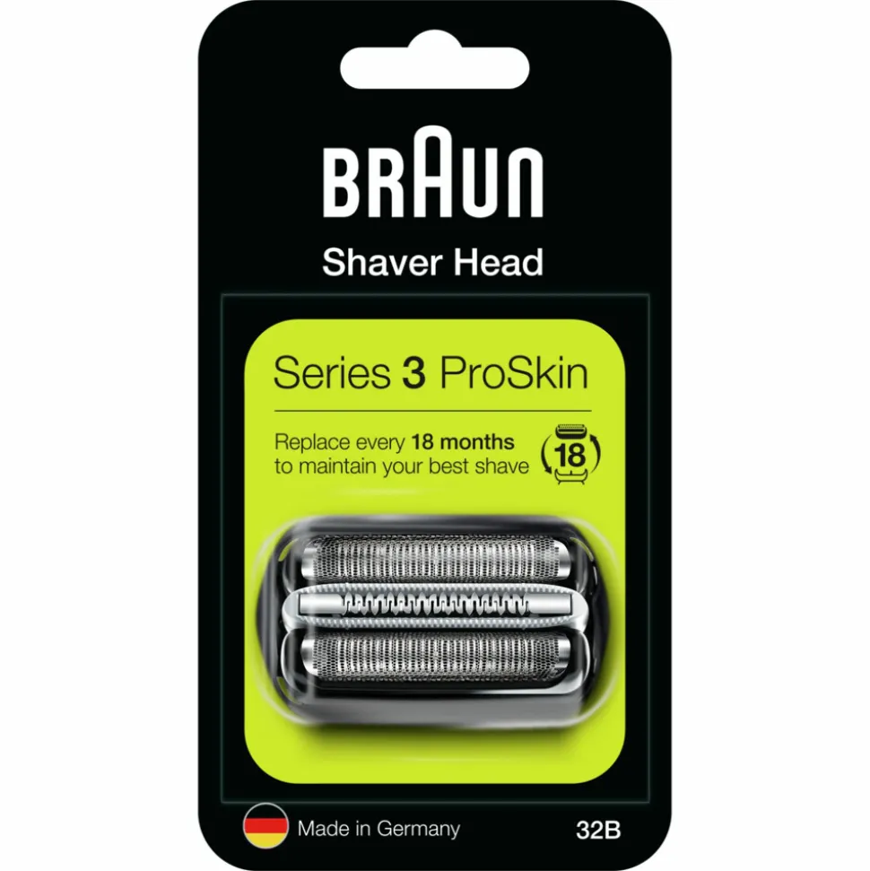 Braun Elektrisch Scheerapparaat Vervangingskop Series 3 32B Zwart