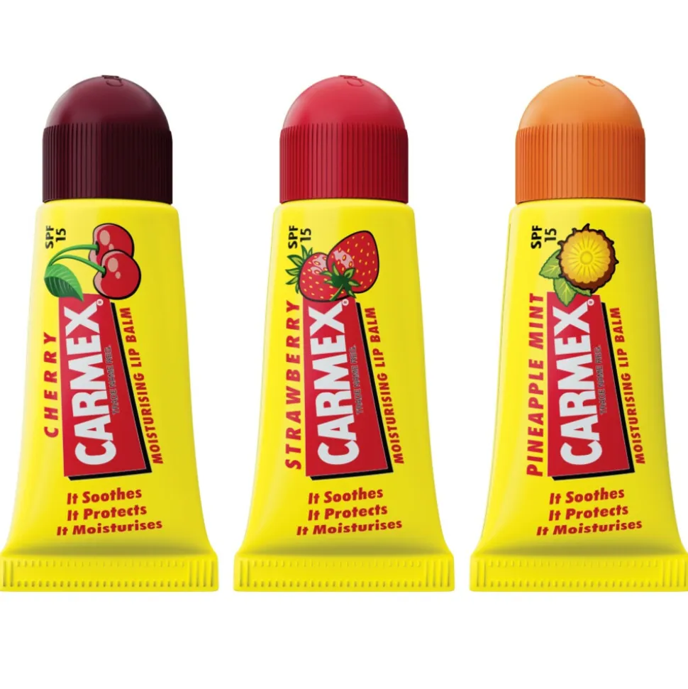 Carmex Lippenbalsem Mini's Assorted SPF15 Tube 3-Pack 3 stuks