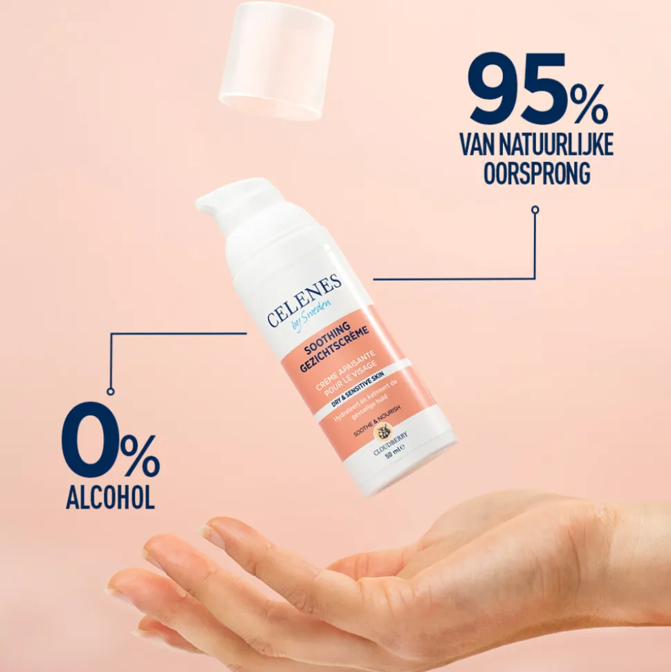 Celenes Bergbraam Verzachtende Gezichtscrème Droge / Gevoelige Huid 50 ml
