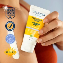 Celenes Herbal Zonnebrandcreme SPF 50+ Gevoelige en Droge Huid 50 ml