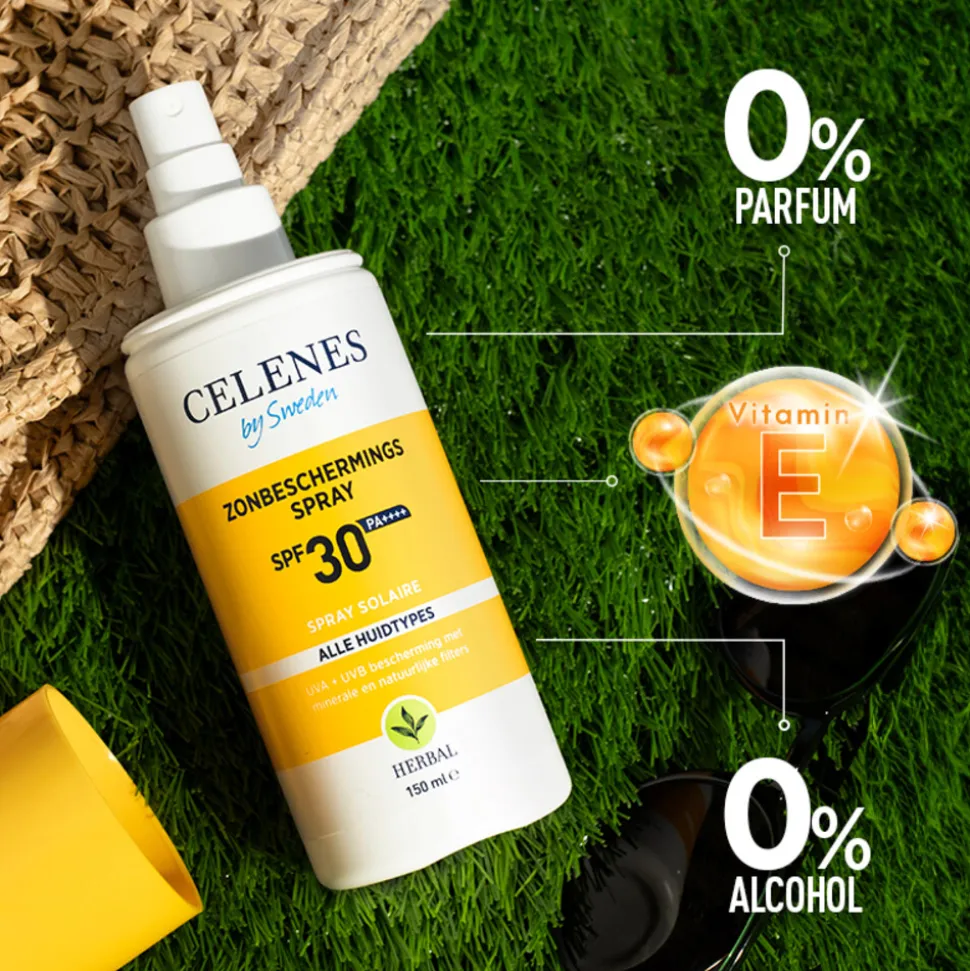 Celenes Herbal Zonnebrand Spray SPF 30 Alle Huidtypes 150 ml