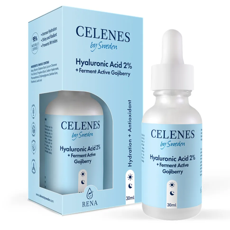 Celenes Hyaluronzuur 2% + Ferment Active Gojiberry Serum 30 ml