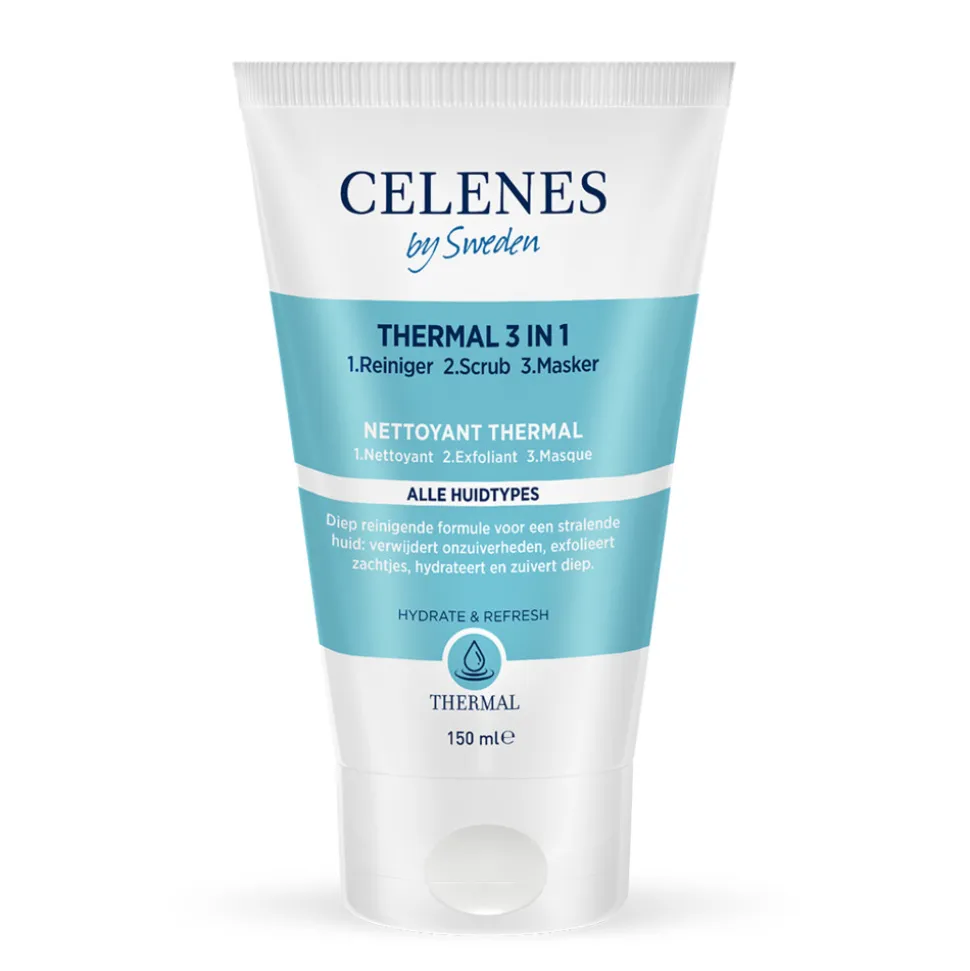 Celenes Thermal 3 in 1 Reiniger Scrub Masker 150 ml