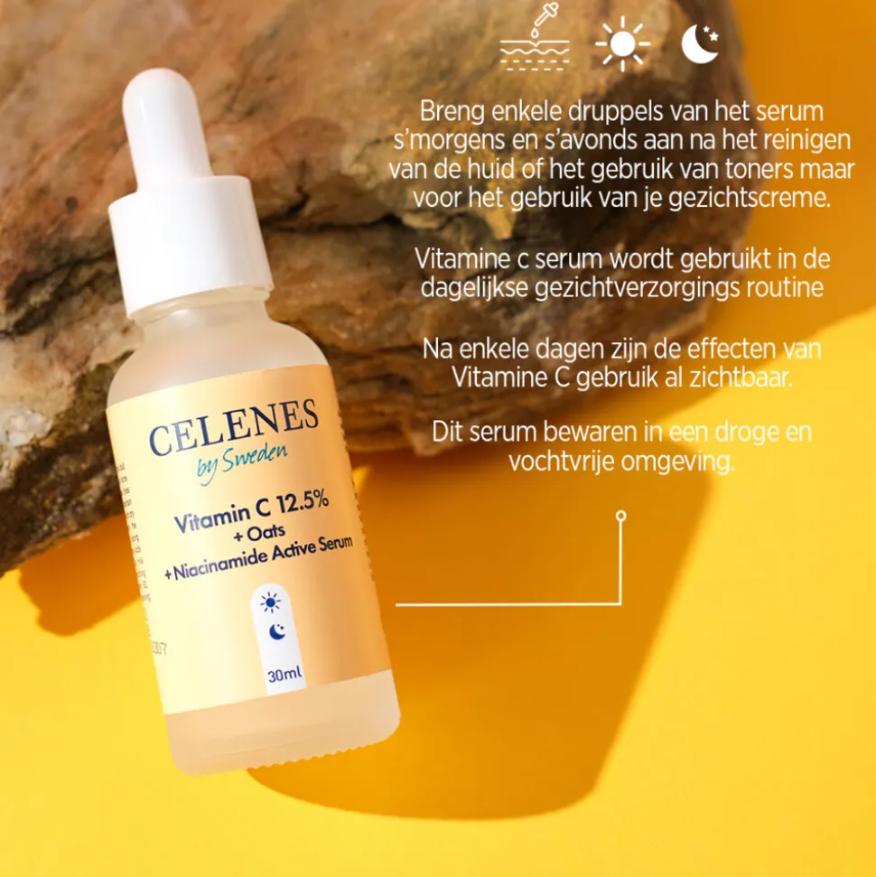 Celenes Vitamine C 12,5% + Haver + Niacinamide Serum 30 ml