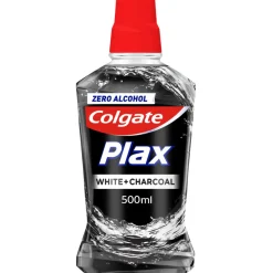 Colgate Mondwater Plax White + Charcoal 500 ml
