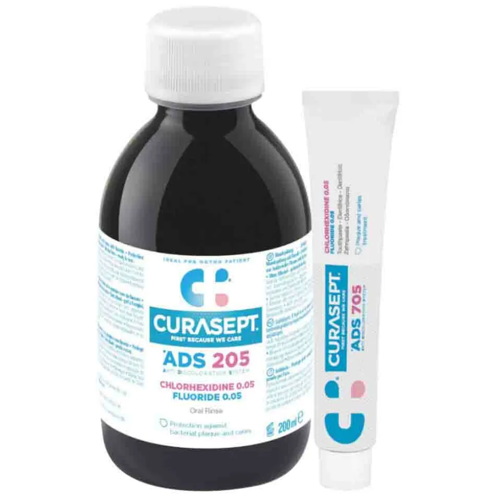 Curasept 0,05% CHX Mondspoeling en Gel-Tandpasta Pakket