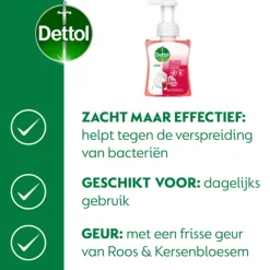 Dettol Foam Handzeep Rozen & Kers 250 ml