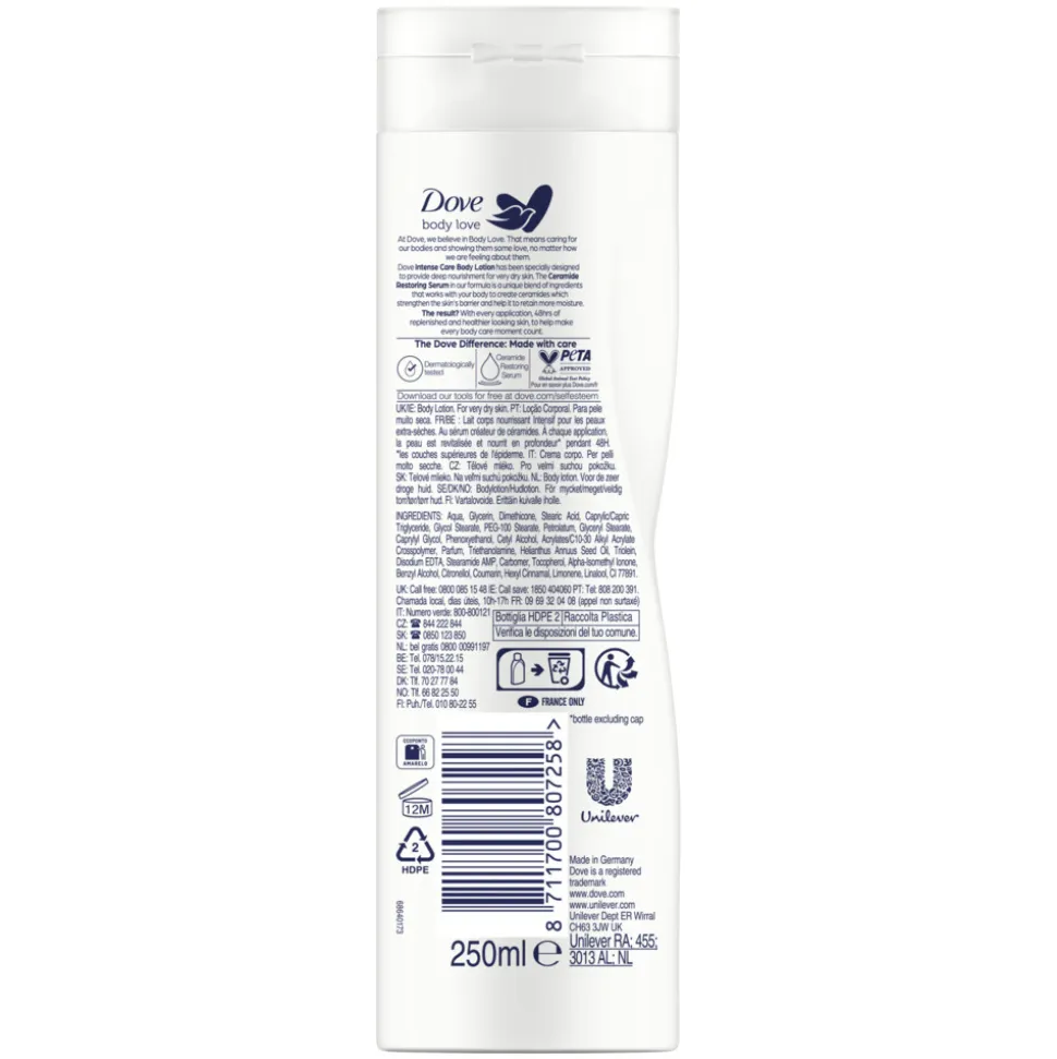 Dove Bodylotion Intensive 250 ml