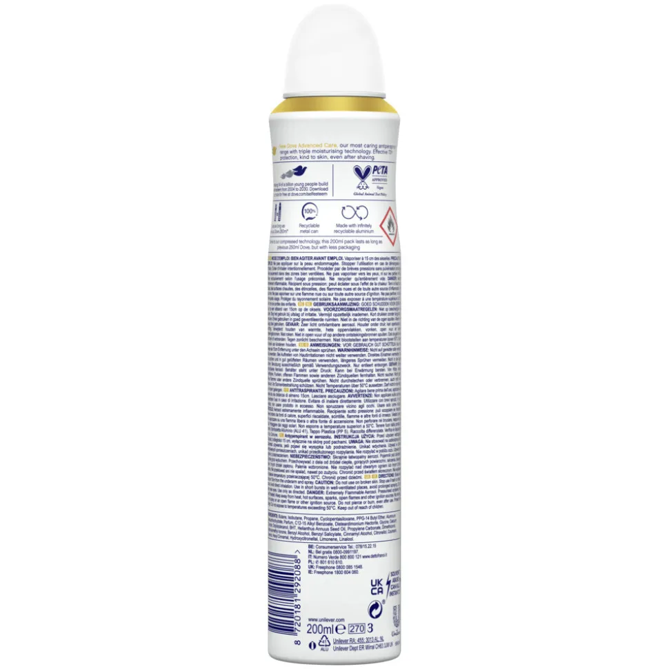 Dove Deodorant Spray Invisible Dry 200 ml