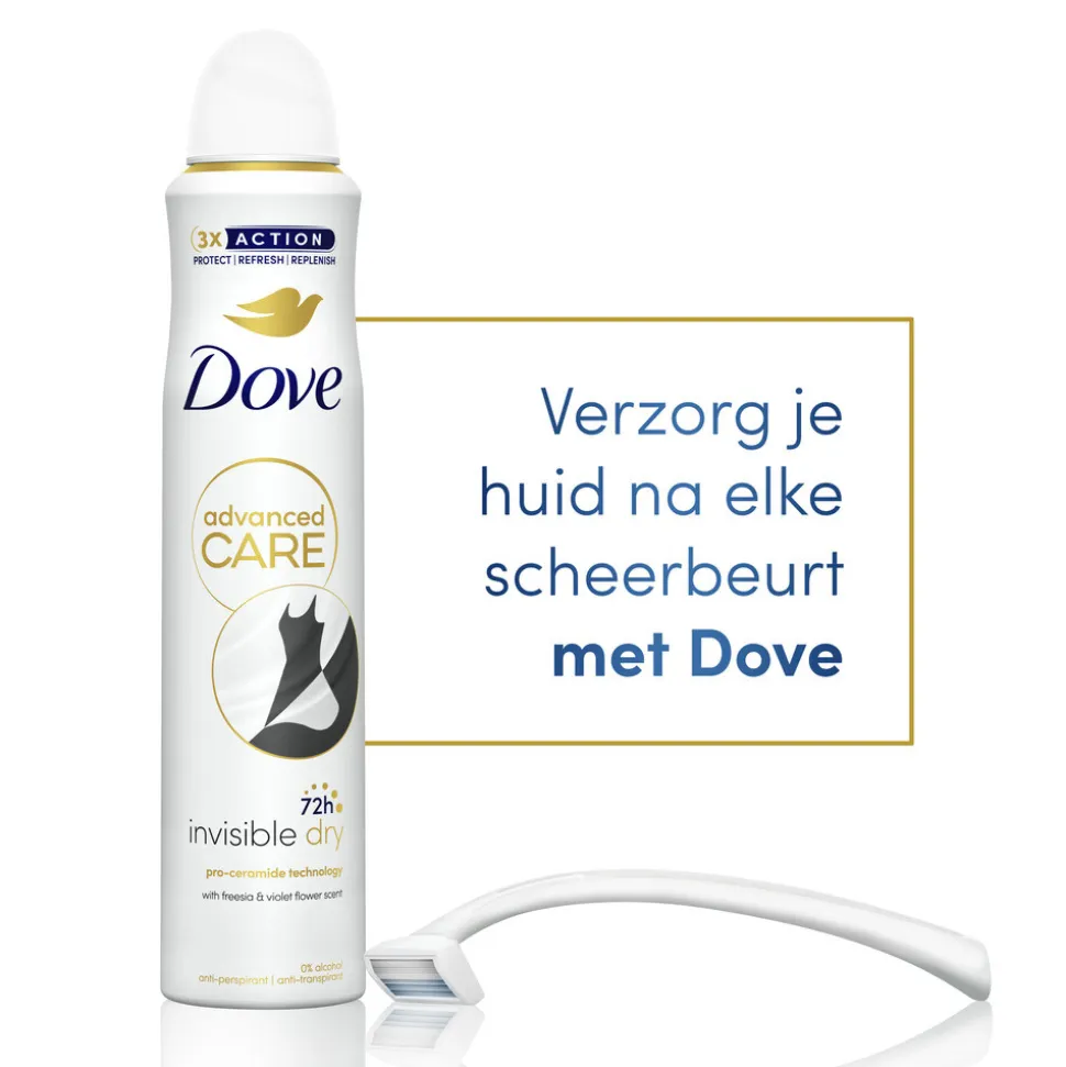 Dove Deodorant Spray Invisible Dry 200 ml