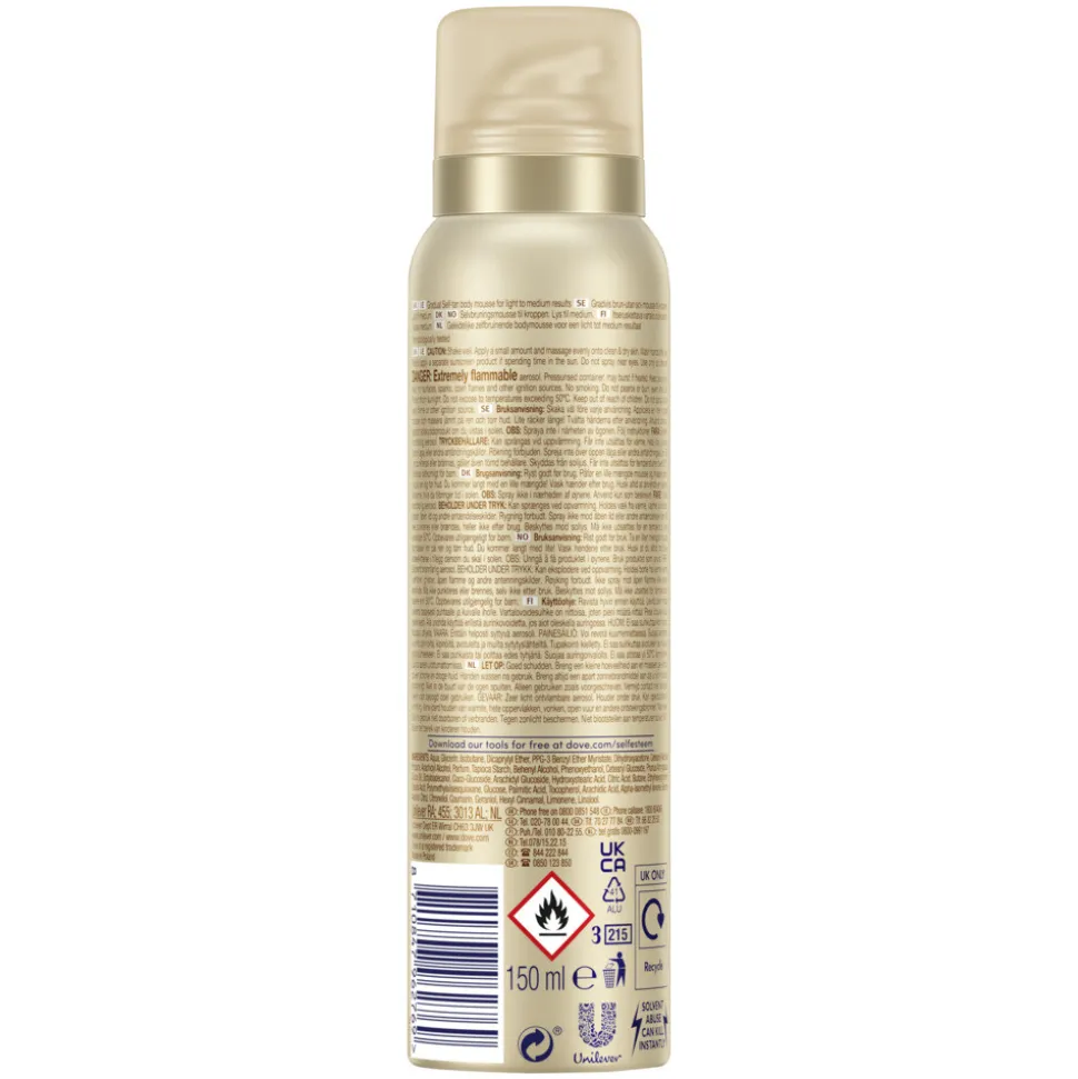 Dove Zelfbruinende Bodymousse Summer Revived Light-Medium 150 ml