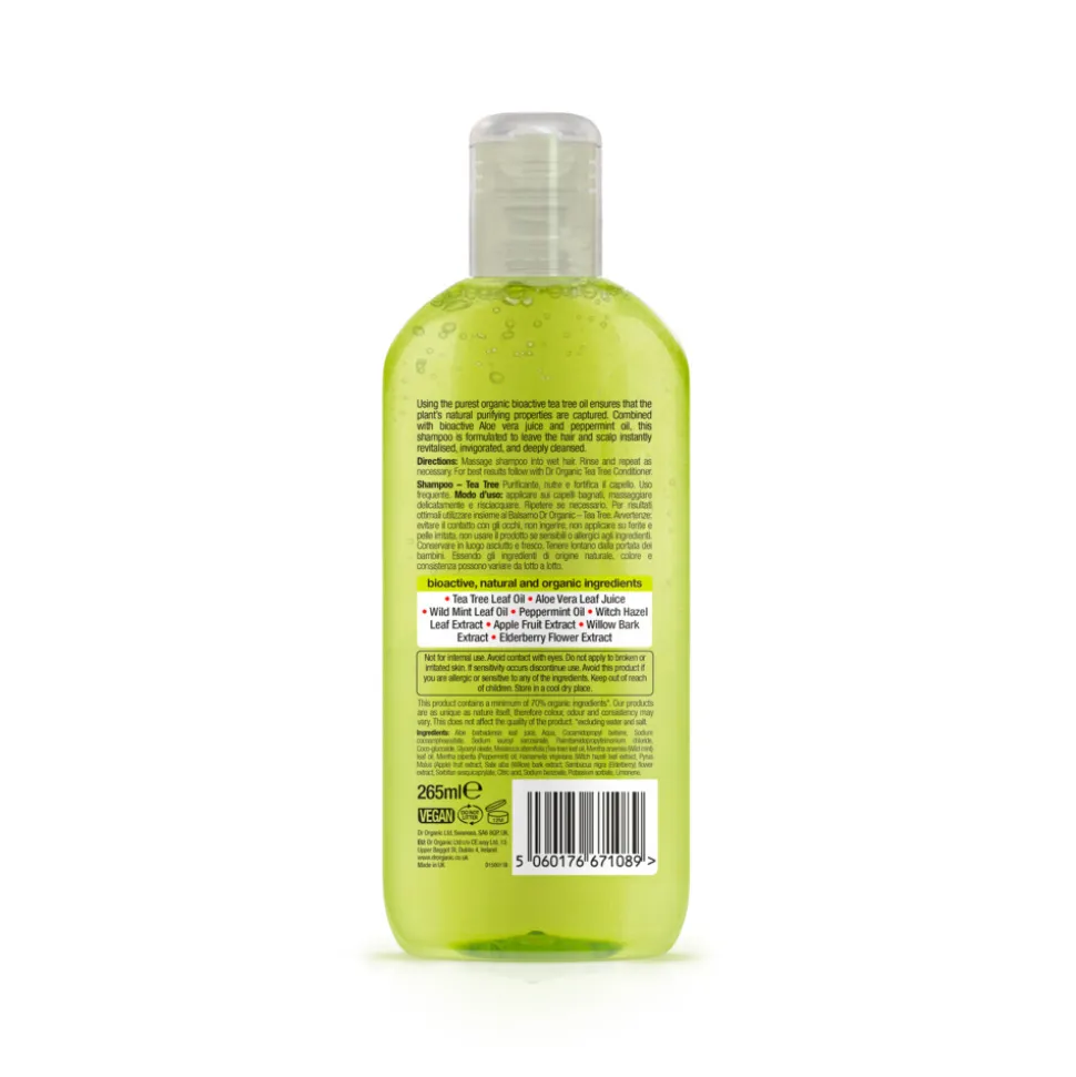 Dr. Organic Tea Tree Shampoo 265 ml