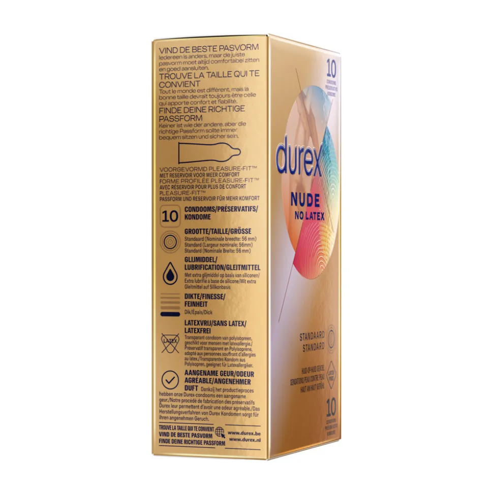 Durex Condooms Nude Latex Vrij 10 stuks