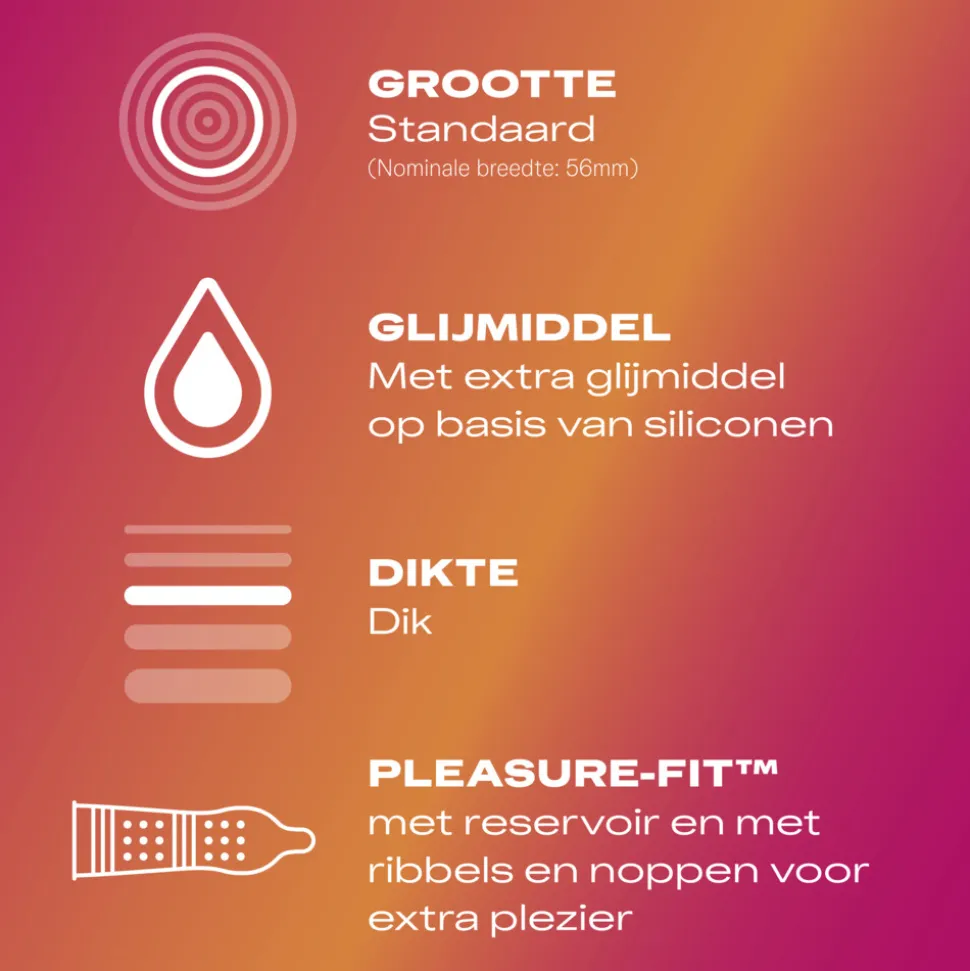 Durex Condooms Pleasure Me 40 stuks