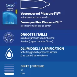 Durex - Extra Safe Condooms 20 stuks & Nude No Latex 20 stuks Pakket