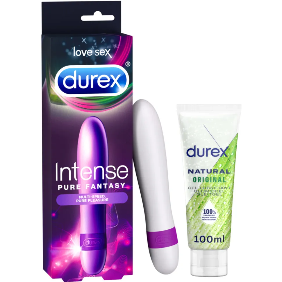 Durex Vibrator Orgasm Intense en Glijmiddel Natural Pakket