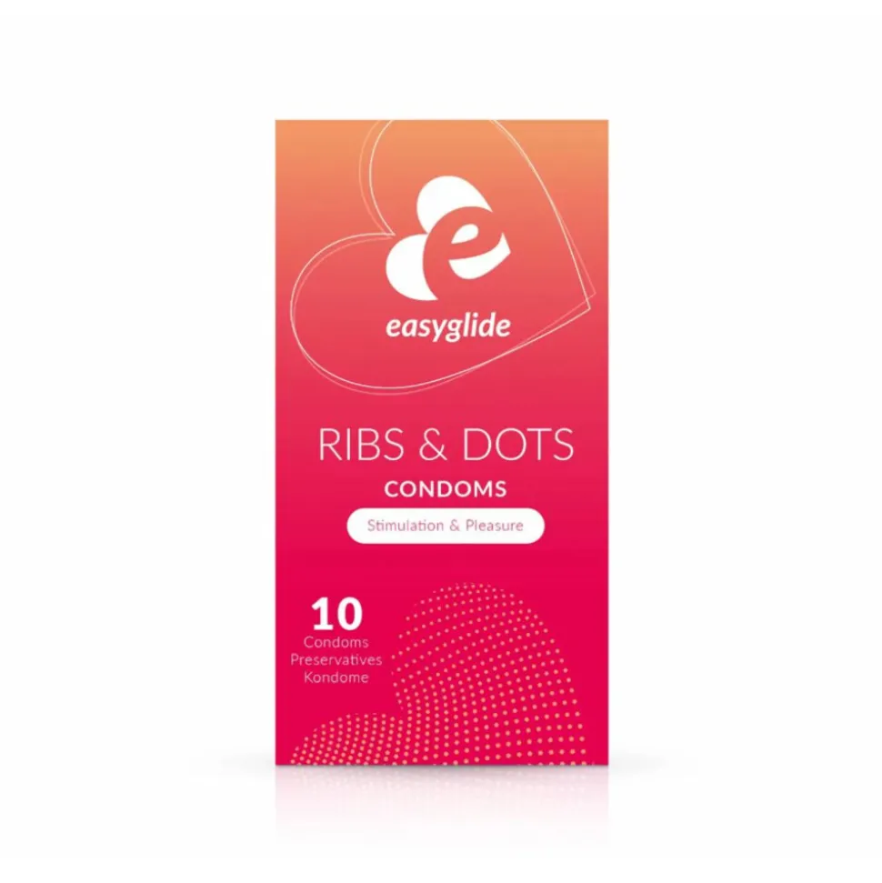 Easyglide Condooms Ribs & Dots 10 stuks