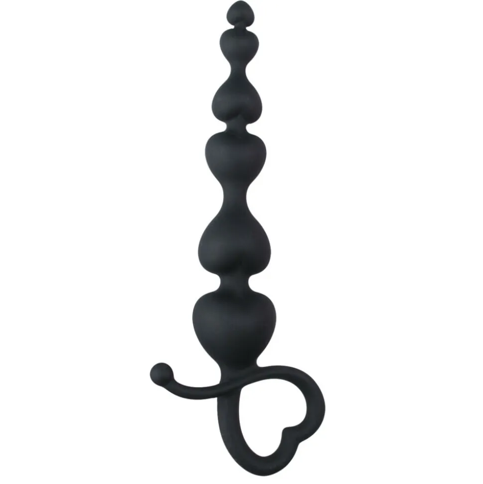 Easytoys Anaal Kralen met Hartje Zwart