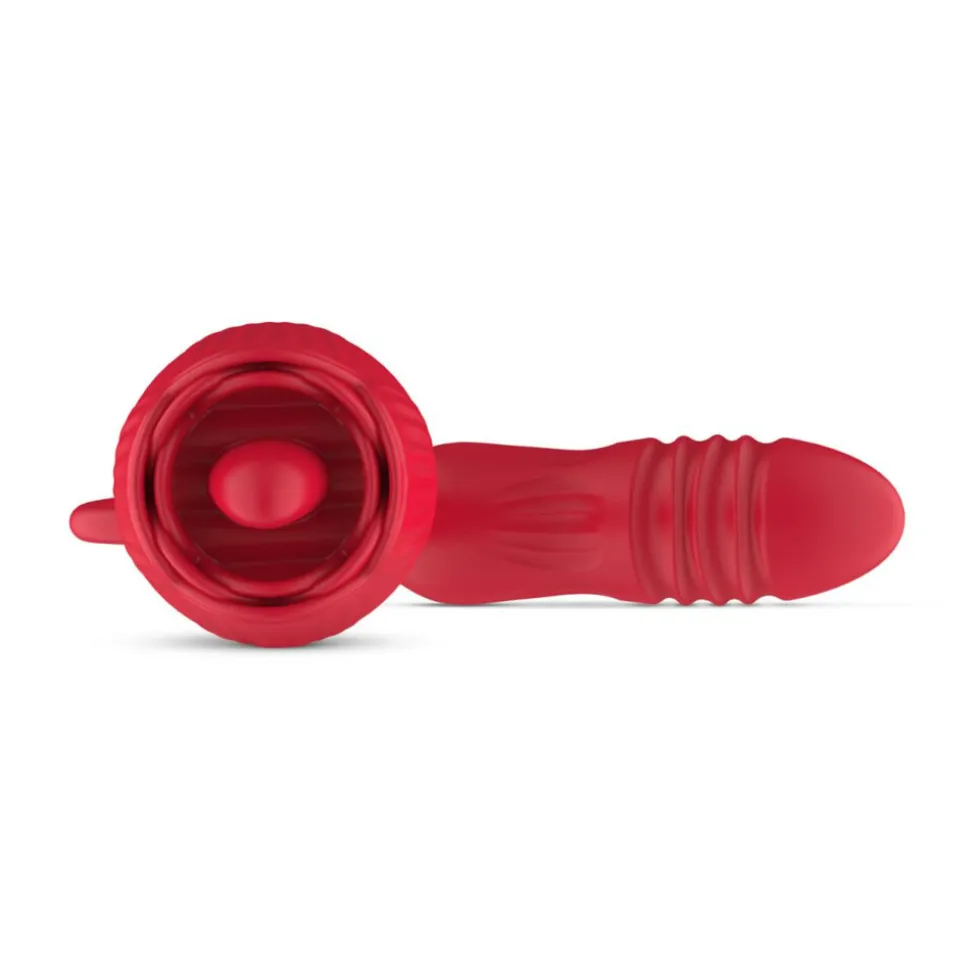 Easytoys Clitoris Vibrator met Stotende Dildo The Rose