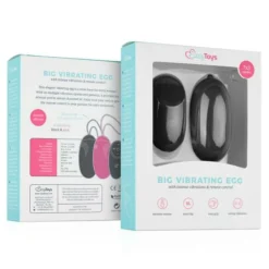 Easytoys XL Vibratie-Ei Zwart met Afstandsbediening 1 set