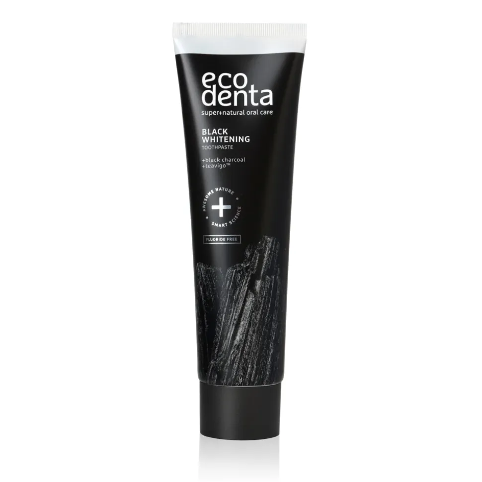 Ecodenta Tandpasta Extra Whitening Black Houtskool 100 ml