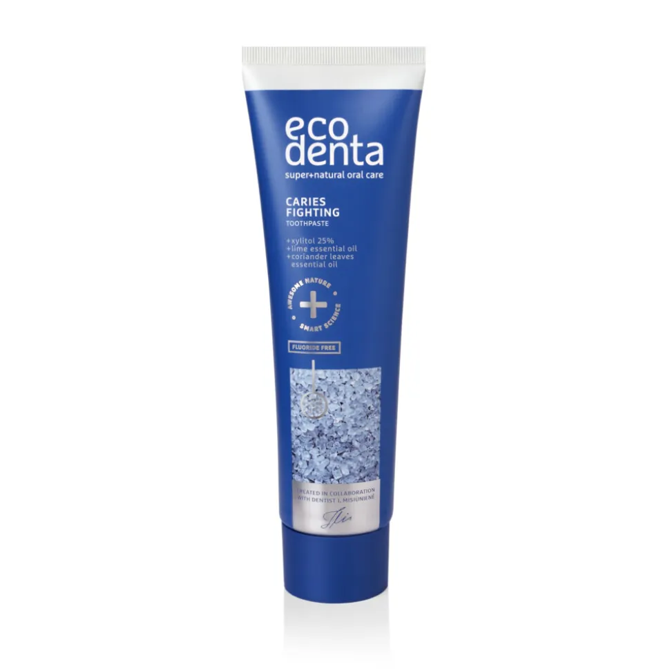 Ecodenta Tandpasta Tegen Caries met Xylitol Koriander & Limoenextract 100 ml