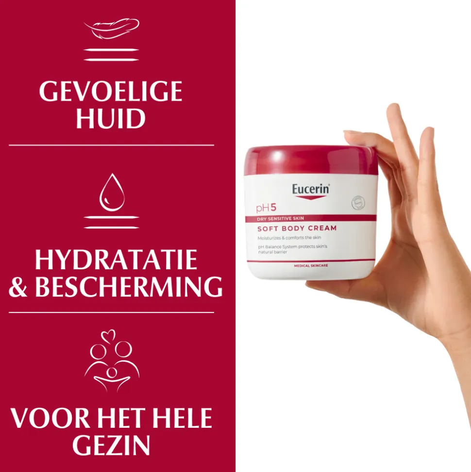 Eucerin pH5 Soft Body Crème 450 ml