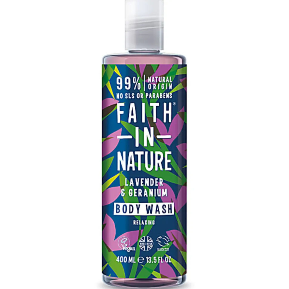Faith In Nature Douchegel Lavendel & Geranium 400 ml