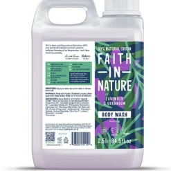 Faith In Nature Douchegel Navulling Lavendel & Geranium 5 liter