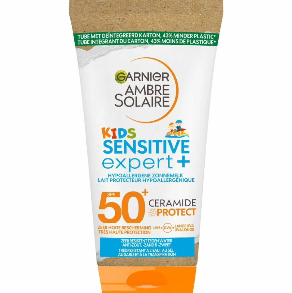 Garnier Ambre Solaire Sensitive Expert+ Kids Zonnebrandmelk SPF 50+ Reisformaat 50 ml