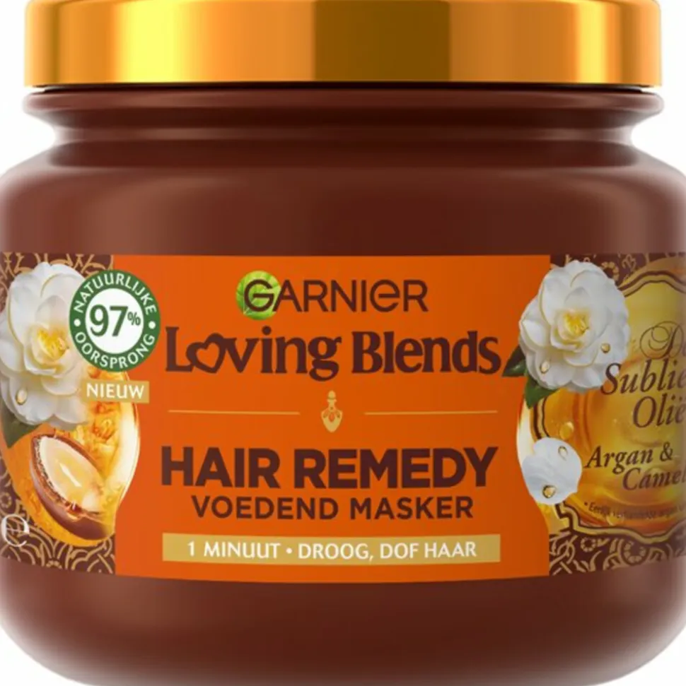 Garnier Loving Blends Argan- en Cameliaolie Haarmasker 340 ml