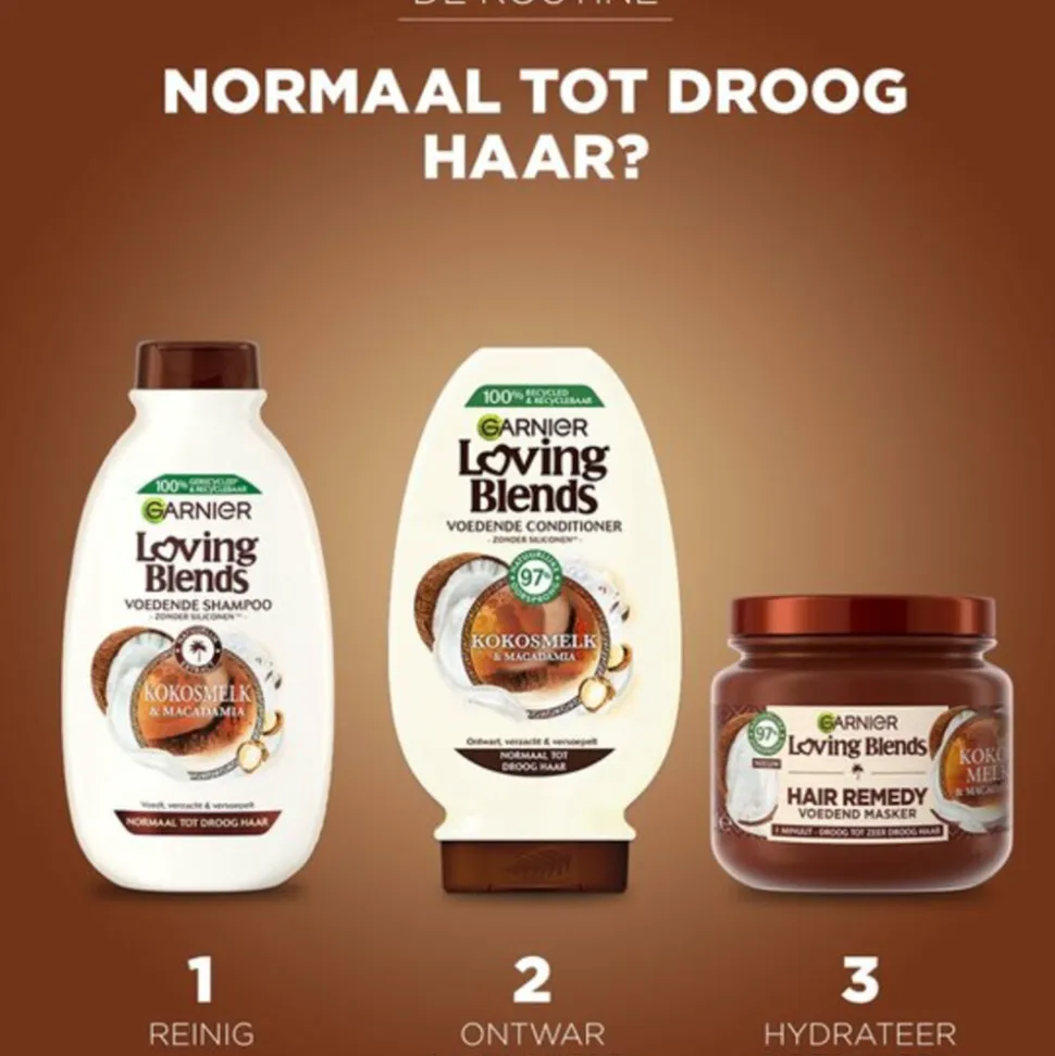 Garnier Loving Blends Kokosmelk en Macadamia Haarmasker 340 ml