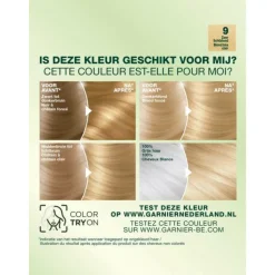 Garnier Nutrisse Ultra Crème Permanente Haarkleuring 9.0 Zeer Lichtblond