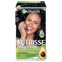 Garnier Nutrisse Ultra Crème Permanente Haarkleuring 1.0 Zwart Intens